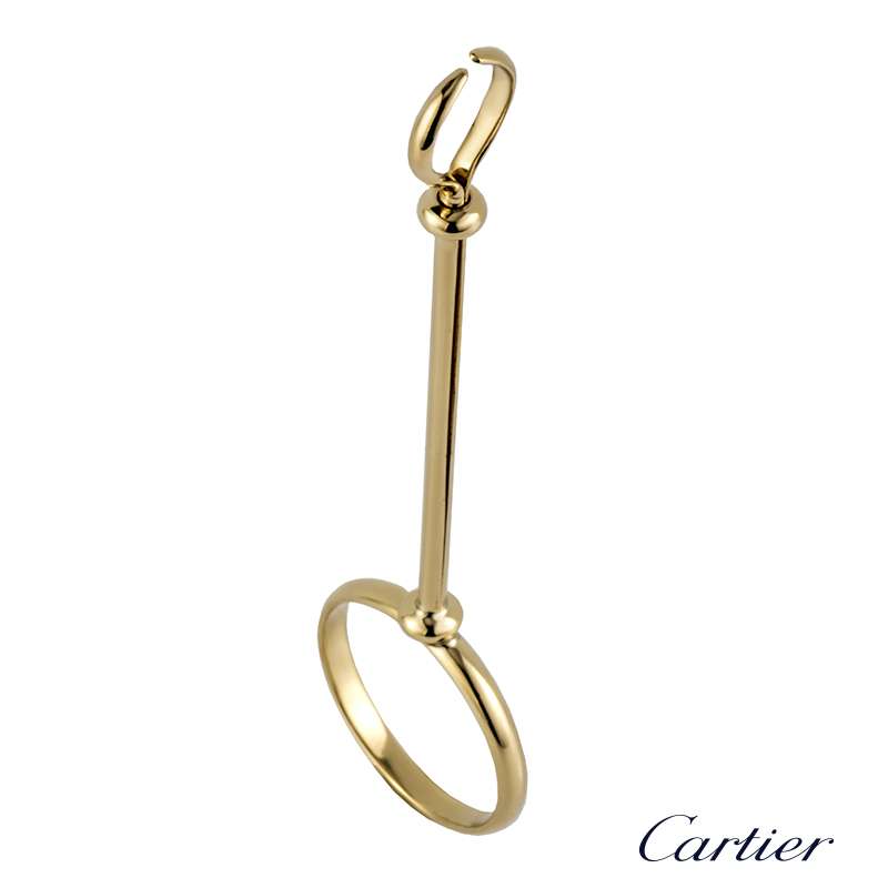 Cartier 14k Yellow Gold Ring Cigarette 
